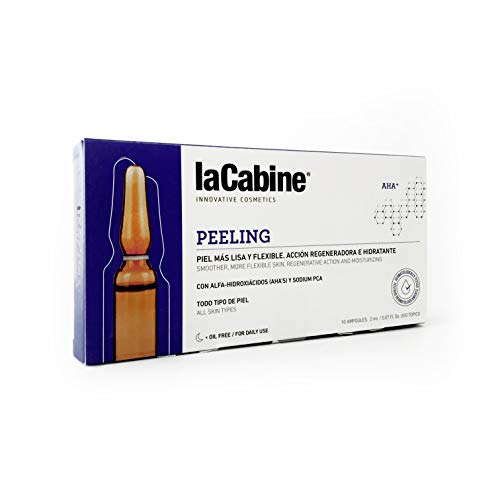 La Cabine Ampollas Peeling - Peeling Químico Facial - Renovación total de la Piel: Exfoliante, Antiarrugas, Antiacné y Antimanchas - 10x2ml