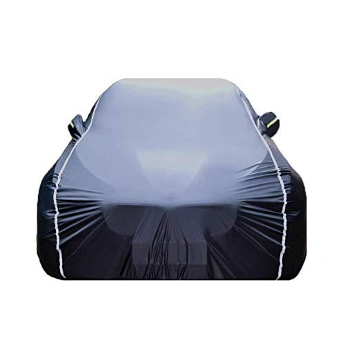 La cubierta del coche cuatro estaciones UV Universal impermeable y transpirable a prueba de polvo de la Guardia de Protección al aire libre Compatible con Audi TT cubierta del coche (Color : Black)