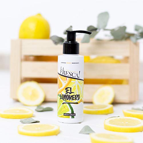 LA FRESCA El Limonero serum para las puntas del cabello con vitamina c Tratamiento Capilar, acondicionador pelo Ecológico Con Aroma A Limón Con Aceite de Argan | disminuye la caída del cabello - 125ml