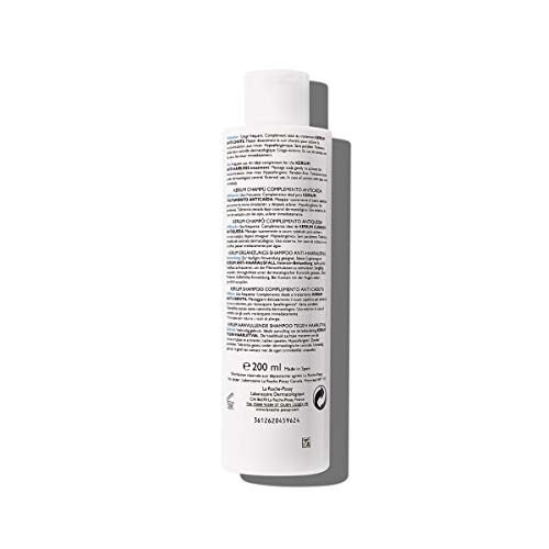 la Roche Posay KERIUM, Champú Complemento Anticaída, 200 ml (3337872411816)