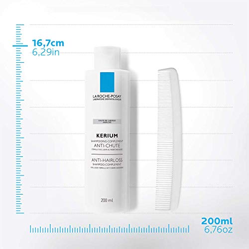 la Roche Posay KERIUM, Champú Complemento Anticaída, 200 ml (3337872411816)