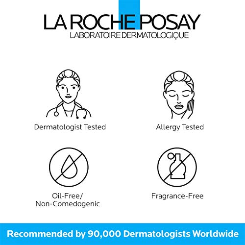 La Roche Posay Toleriane Dermolimpiador- Fluido limpiador y desmaquillante, 200 ml