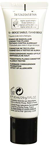 La Roche Posay Toleriane Teint, Fondo de Maquillaje Corrector Fluido, SPF25, 13 Beige Sable, 30 ml