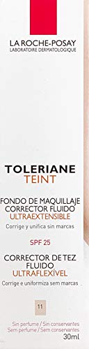 La Roche Posay Toleriane Teint Fondo Maquillaje Corrector Fluido SPF 25, Tono 11, 30 ml