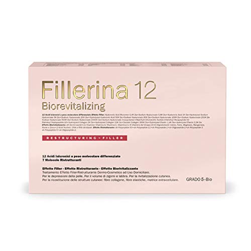 LABO FILLERINA 12 BIOREVITALIZING RESTRUCTURING - FILLER Tratamiento efecto Filler Biorevitalizante Reestructurante Face Grado 5 Bio 2 x 30 ml