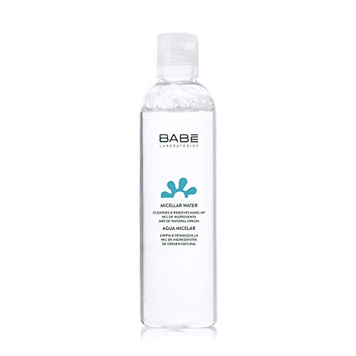 Laboratorios Babé - Agua Micelar 250 ml, Ingredientes de Origen Natural, Para Todo Tipo de Pieles, Piel Sensible, Unisex, Uso Diario, Elimina la Suciedad, Hidratante, Calmante, Desmaquillante