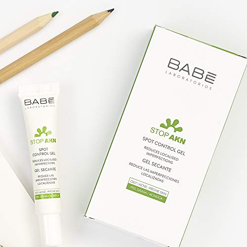 Laboratorios Babé - Stop AKN Gel Facial Secante 8 ml, Acción Intensiva, Cicatrizante, Tratamiento Acné, Disminución de Acné, Combate las Imperfecciones del Rostro