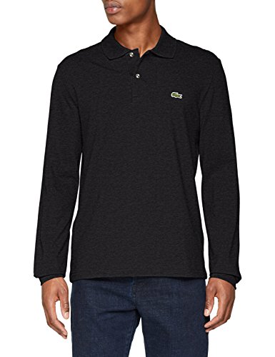 Lacoste L1313 Polo de Manga Larga, Negro (Cachou Chine), M (Talla del Fabricante: 4) para Hombre