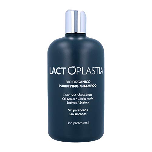 Lactoplastia Champú Purificador enriquecido con Ácido Láctico, Células Madre y Enzimas para Limpiar en Profundidad y eliminar Residuos en Tratamientos de Lactoplastia | Sin Parabenos y Sin Siliconas