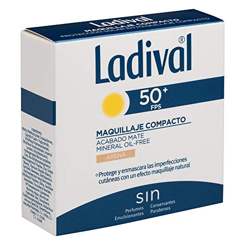 Ladival Maquillaje Compacto - Oil Free - FPS 50+, Color Arena