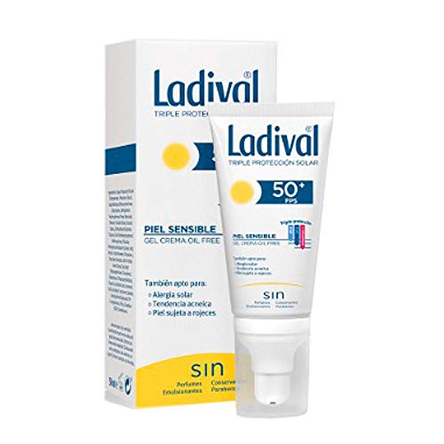 Ladival Protector Solar facial FPS 50 oil free para pieles sensibles( alérgicas, tendencia acneica y pieles rosáceas) - 50ml