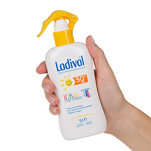 Ladival Protector Solar FPS 50+ resistente al agua para niños y piel atópica en Spray -200ml