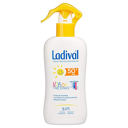 Ladival Protector Solar FPS 50+ resistente al agua para niños y piel atópica en Spray -200ml