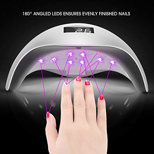 Lámpara de LED UV de 36W con secador de uñas