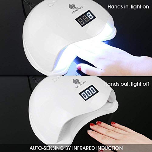 Lámpara de LED UV de 36W con secador de uñas