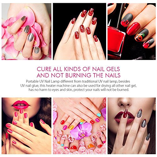 Lámpara de Uñas UV – Rantizon 36W Lámpara UV y LED para Uñas Secadores Profesional, Luz Doble & Sensor Automático & 30s y 60s Temporizador, Perfecta de Salón para El Secado de Esmaltes de Uñas y Gel
