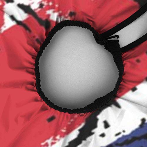 Lápiz labial de bandera de Gran Bretaña en los labios Delantal de corte de pelo unisex para peluquería teñida Anti estática bata capa 55x66 en