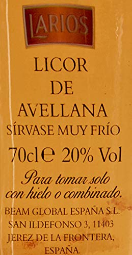 Larios - Licor Avellana, 20% - 700 ml