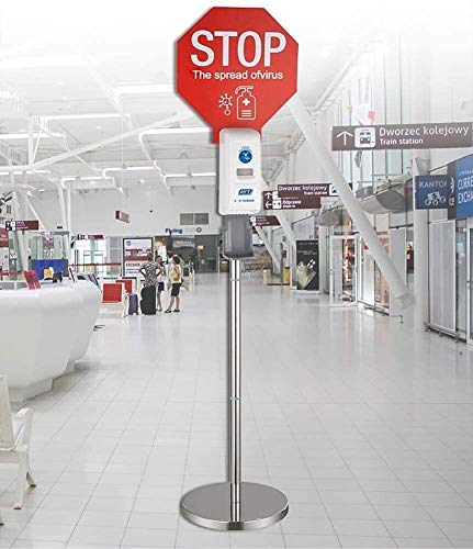 LAZ Desinfectante for las manos Dispensador Holder, auto universal sin contacto dispensador de jabón soporte, Oficina de desinfectante for las manos soporte del dispensador estación de Escuelas del Ár