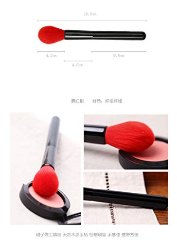 LDLCX Pinceles De Maquillaje, Juego De Pinceles De Maquillaje Serie 12 Party Queen, Pincel De Maquillaje En Polvo Suelto Herramienta De Pincel Para Sombra De Ojos