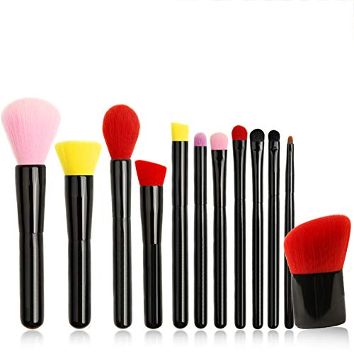 LDLCX Pinceles De Maquillaje, Juego De Pinceles De Maquillaje Serie 12 Party Queen, Pincel De Maquillaje En Polvo Suelto Herramienta De Pincel Para Sombra De Ojos