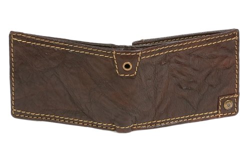 LEAS Cartera para señores Monedero para señoras, Piel auténtica de búfalo, marrón Pure-Nature-Collection''