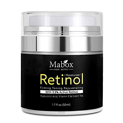 Lebeaut Mabox 50ml Retinol 2.5% Crema Facial Hidratante Ácido Hialurónico Antienvejecimiento Eliminar arrugas Vitamina E Colágeno Crema Blanqueadora Suave