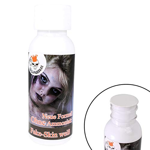 Leche de látex King of Halloween SIN AMONIACO transparente, 28,3 ml maquillaje de Halloween, zombi, heridas y cicatrices mascara zombie latex liquido maquillaje