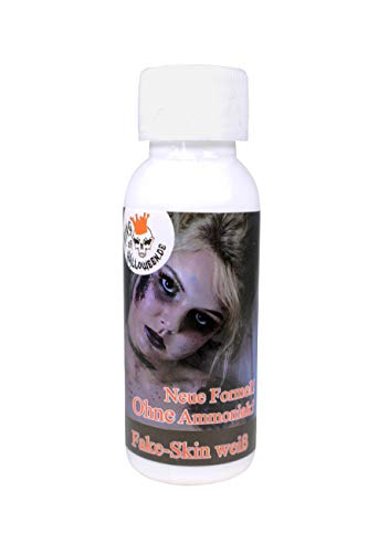 Leche de látex King of Halloween SIN AMONIACO transparente, 28,3 ml maquillaje de Halloween, zombi, heridas y cicatrices mascara zombie latex liquido maquillaje