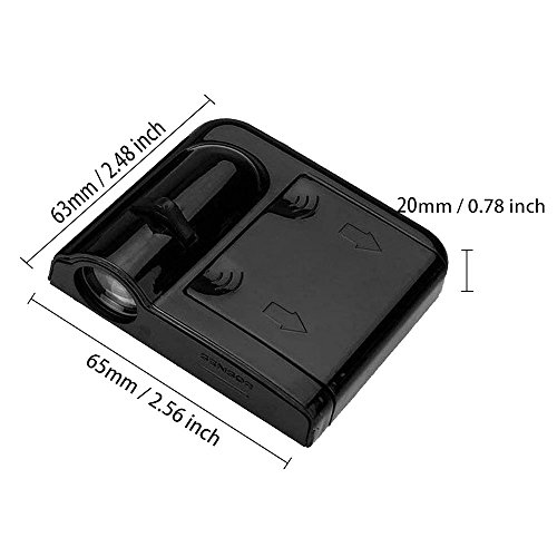 LED Luz del Proyector del Coche, 4 Piezas Puerta del Coche Bienvenido Batman Luz del Patrón Sombra, Universal Sensor Magnético Inalámbrico Shadow Logo Luz para Puerta del Coche (bone)