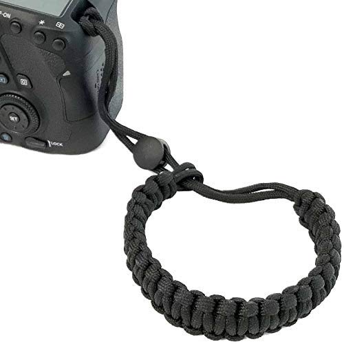 Lens-Aid Correa de Mano para Cámaras de Fotos – Correa de Muñeca de Paracord para Llevar la Cáma-ra Digital, DSLR réflex, compacta