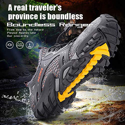 Leobtain Men Women Hiking Water Safety Shoes Running Basketball Badminton Shoes Quick Drying Lightweight Mesh Breathable Jogging Trail Outdoor Non-Slip Sneakers