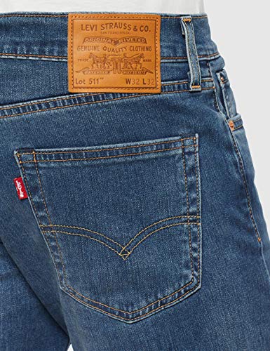 Levi's 511 Slim Fit Vaqueros, Caspian Adapt 3406, 31W / 32L para Hombre