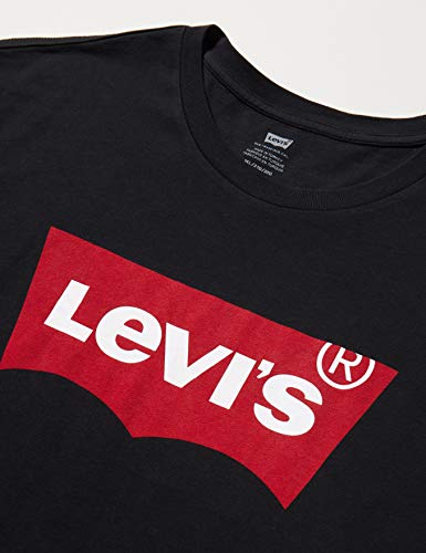Levi's Graphic Set-In Neck, Camiseta para Hombre, Negro (Graphic Black), XX-Small