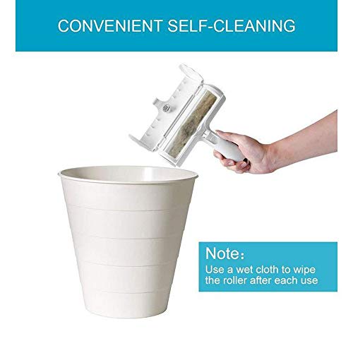 liangh Cepillo Quitapelusas para Perros Y Gatos,Peine De Depilación para Mascotas,Cepillo De Pelo Adhesivo para Sofá,removedor De Ropa,Reutilizable,18 * 19.5cm,Azul.