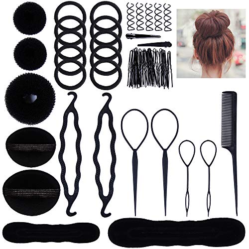 Lictin Accesorios de Peinado Kit Set para Mujeres; Set de Diseño de Cabello