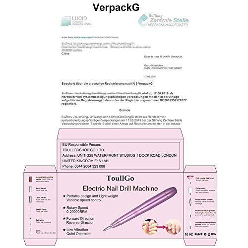 Lima de uñas eléctrica,Taladro para Uñas Acrilico,Kit de Manicura Eléctrico,11 en 1 fresa eléctrica para uñas,manicura,pedicura,kit de pulido,juego para remover gel acrílico