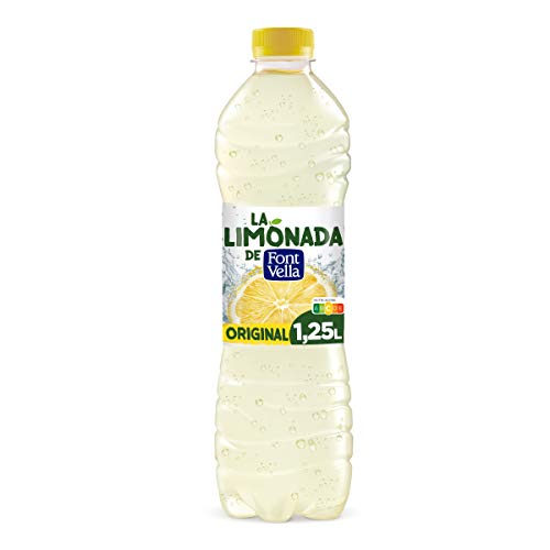 Limonada de Font Vella, Agua Mineral Natural con zumo de Limón - Botella 1,25 L