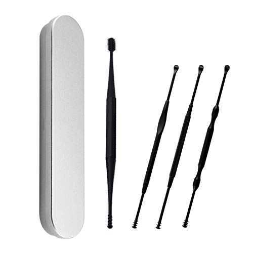 Limpiador de Oídos - 4PCS Removedor de Cera de Oído inteligente, para bebés, Trabajo para pequeños canales auditivos, diseño perfecto de una pieza, jóvenes y adolescentes adultos