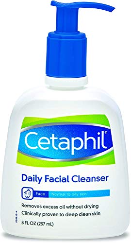 Limpiador facial Cetaphil diario para piel normal a grasa, 235 ml