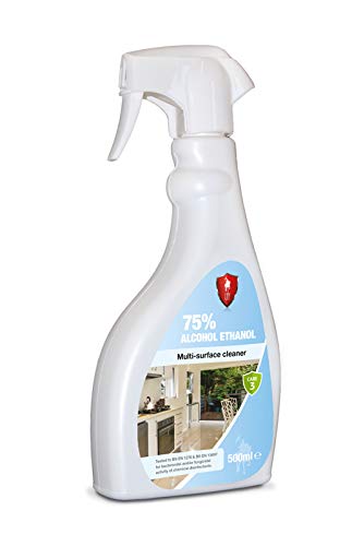 Limpiador multisuperficie LTP 75% de alcohol etanol, 500 ml, antibacteriano multisuperficie Spray de 500 ml. 500ml Spray