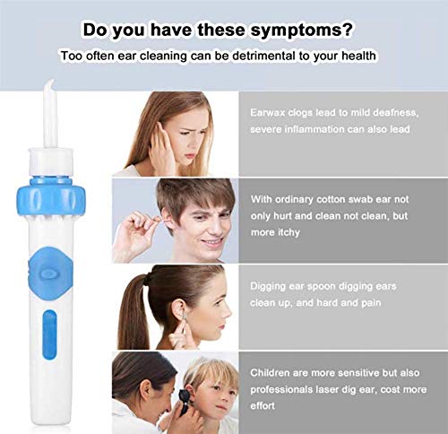 Limpieza Cerumen Oído, Eliminar Quitar cera oidos, Kit Limpiador para Oídos, Limpiador de Cera de Oídos, Limpiador De Oidos, Limpieza De OíDos, para bebés, jóvenes y adolescentes adultos