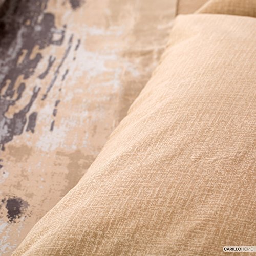 Linea Oro Soho Juego de Sábanas Completo, Algodón, Beige, Individual, 90 x 190 cm