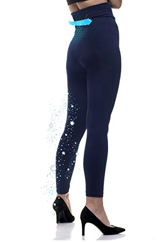 LIPOTHERM Leggings compresivos Adelgazante Moldeador Cintura Alta Vientre Plano Pantalon Reductor Fabricado en España Varias Tallas (L)