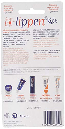 Lippen Kids Balsamo Reparador Infantil Tubo 10 ml