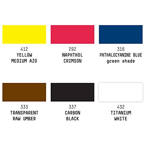 Liquitex Ink Pack de 6 tintas acrílicas extrafinas, Essentials Set, 30 ml