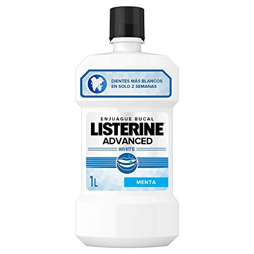 Listerine, Enjuague Bucal Blanqueador Avanced White, 1000 ml