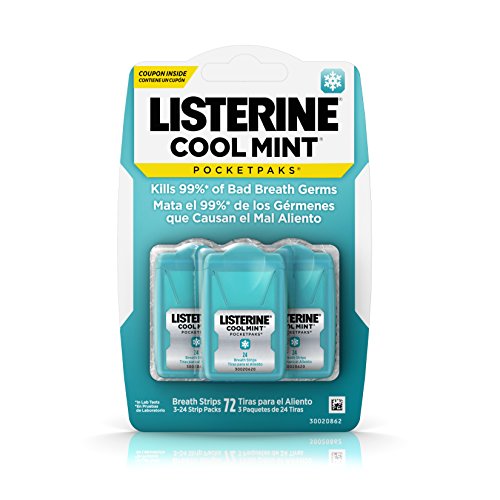 Listerine PocketPaks Coolmint, 3pk, 24ct Breath Strips