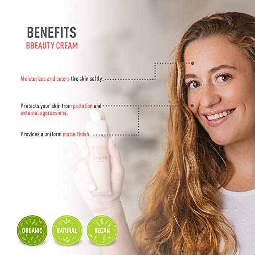 LITTA PEH - BB Cream - BBEAUTY CREAM - Crema facial Hidratante con Color - Tratamiento Anti-Imperfecciones apto para Pieles Grasas, Mixtas y Secas - 50ml