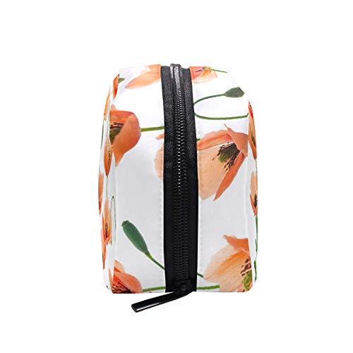 LIUBT - Neceser de viaje con diseño de amapolas y flores, organizador multifunción para mujer
